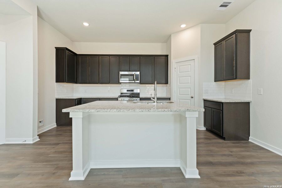 Furnished interior view inside a new home in Hunters Ranch, San Antonio (Image 6). Furnished interior view inside a new home in Hunters Ranch, San Antonio (Image 6).