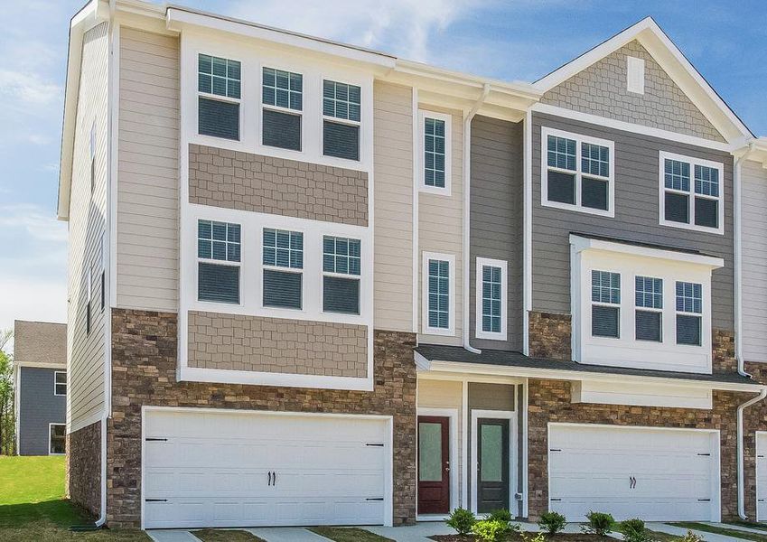 Exterior of the Dogwood with stone accents.