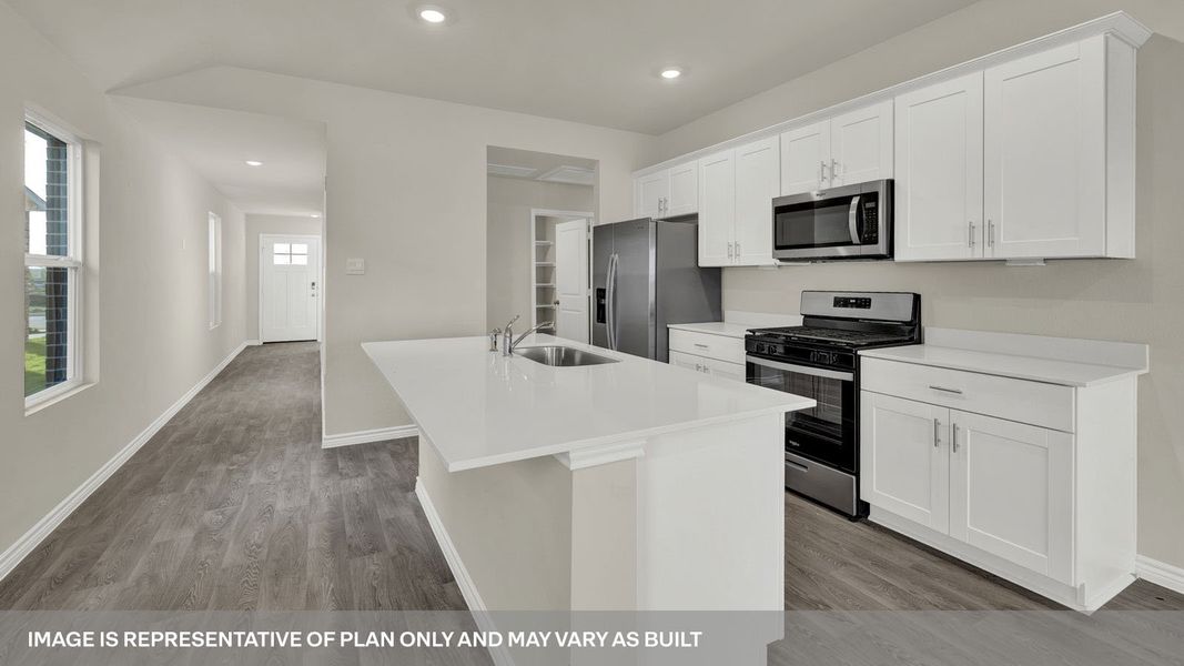Furnished interior view inside a new home in Whisper South, San Marcos (Image 7).