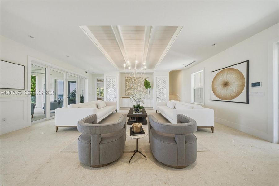 Furnished interior view inside a new home in , Islamorada, Village of Islands (Image 6).