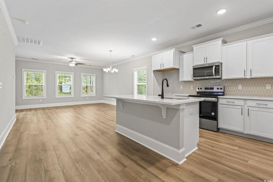 Furnished interior view inside a new home in White Oak Estates, Conway (Image 3).