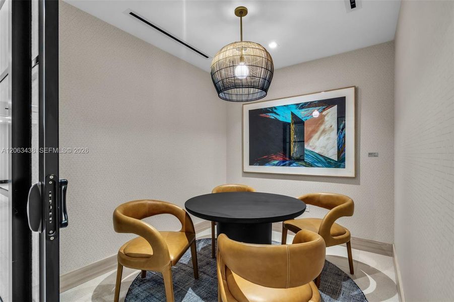 Furnished interior view inside a new home in , Miami (Image 10).