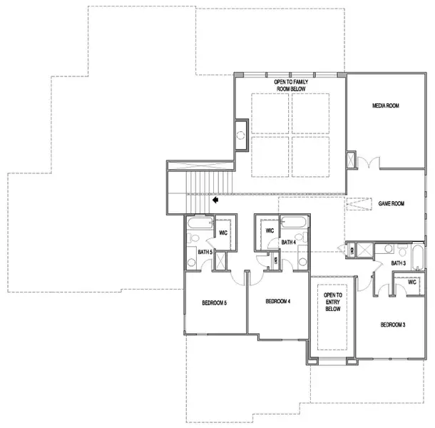 2D floor plan layout for the Kline by Scott Felder Homes in Leander Estates, Leander, TX (Image 3). 2D floor plan layout for the Kline by Scott Felder Homes in Leander Estates, Leander, TX (Image 3).