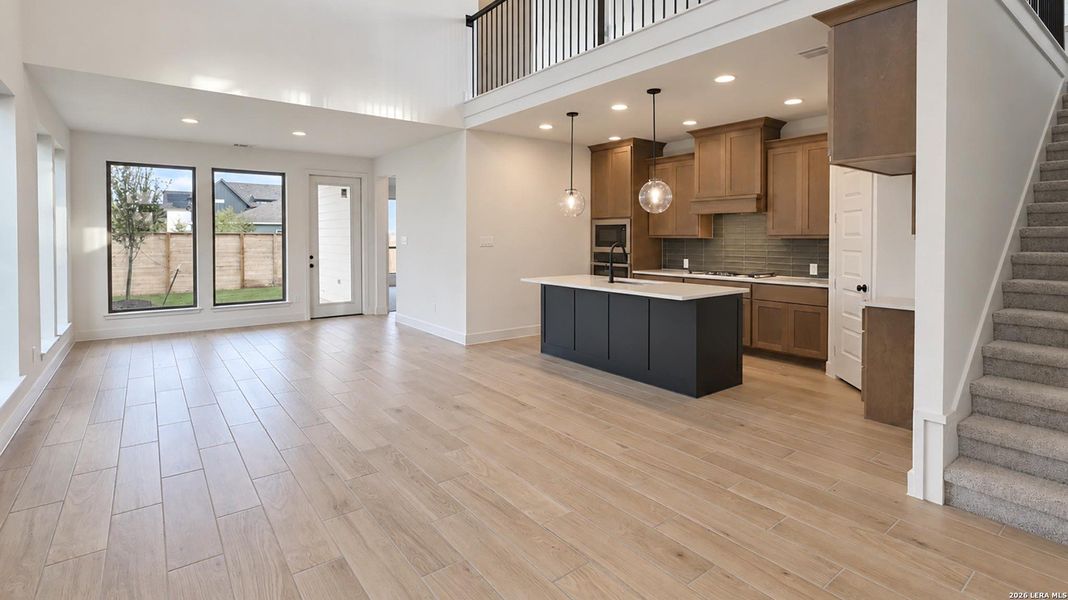 Furnished interior view inside a new home in Solms Landing, New Braunfels (Image 8).