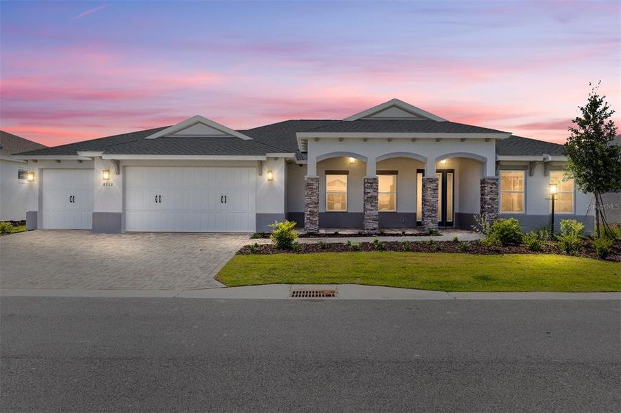 Front exterior of a new home in , Ocala, FL, highlighting curb appeal (Image 20). Front exterior of a new home in , Ocala, FL, highlighting curb appeal (Image 20).