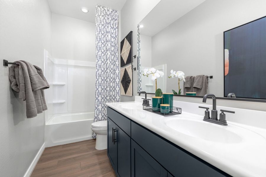 Representative furnished interior of a home built from the Harbor by Mattamy Homes in Miravida, Surprise (Image 13).
