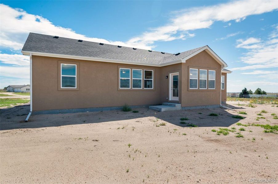 Exterior details and patio area of a home in , Pueblo West (Image 31).