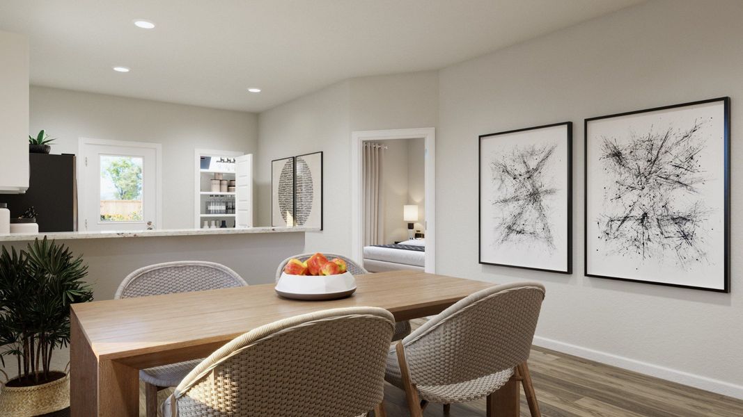 Representative furnished interior of a home built from the The Griffith by Legend Homes in Ridgeland Hills, Willis (Image 7).