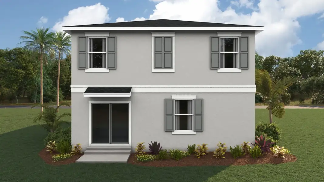Representative exterior photo of a completed home built from the Robie by D.R. Horton in Pinellas County Spot Lots, Pinellas Park, FL (Image 2). Representative exterior photo of a completed home built from the Robie by D.R. Horton in Pinellas County Spot Lots, Pinellas Park, FL (Image 2).