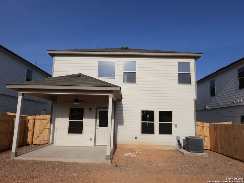 Exterior details and patio area of a home in Park Place, New Braunfels (Image 4).