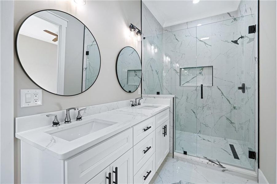 Furnished interior view inside a new home in , Buford (Image 19).