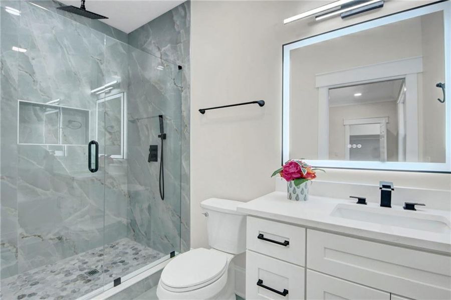 Furnished interior view inside a new home in , Atlanta (Image 37).