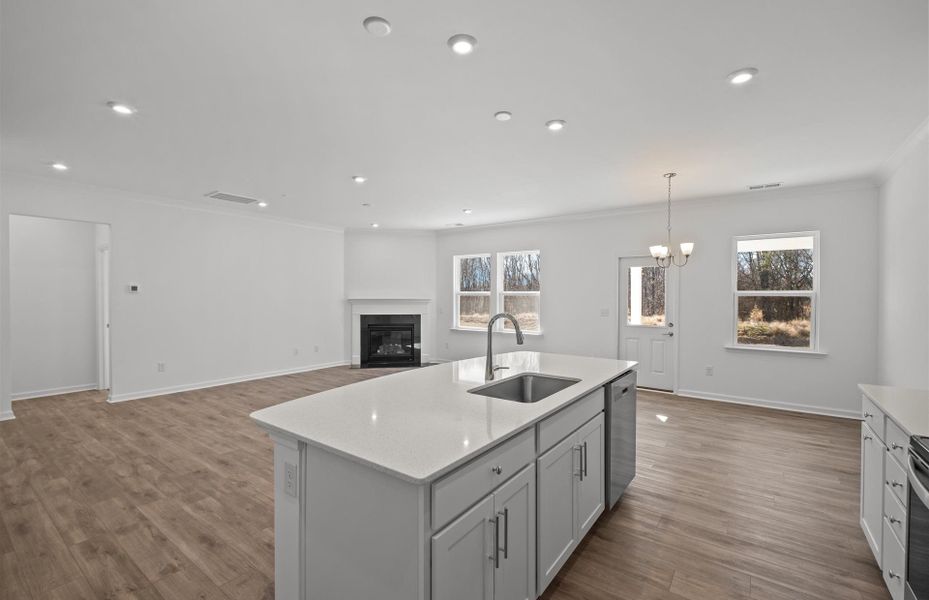 Furnished interior view inside a new home in Parkside Crossing, Charlotte (Image 29).