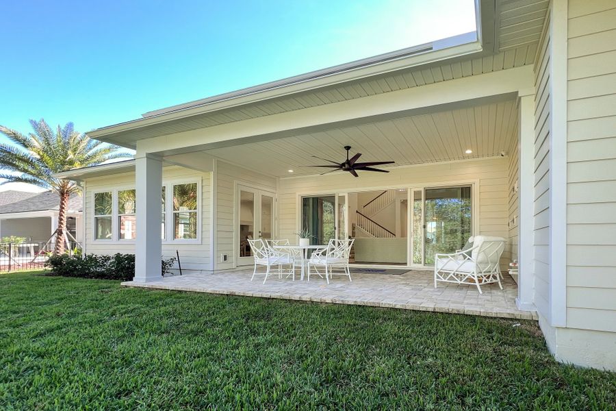 Representative exterior details of a home built from the Seaside by Riverside Homes in Hidden Creek at SilverLeaf, St. Augustine (Image 4). Representative exterior details of a home built from the Seaside by Riverside Homes in Hidden Creek at SilverLeaf, St. Augustine (Image 4).