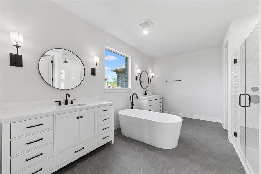 Furnished interior view inside a new home in Lincoln Pointe, Van Alstyne (Image 10).