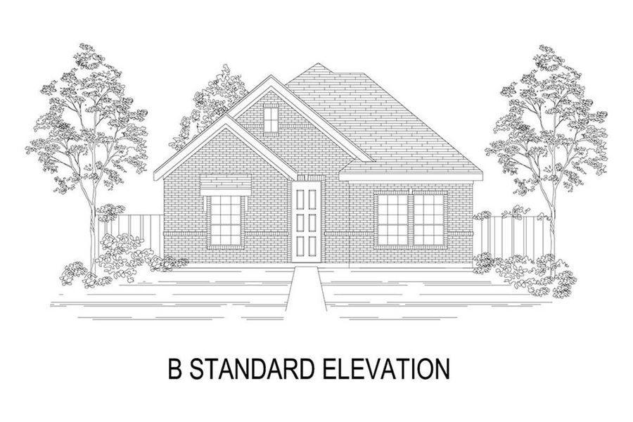 Representative rendering of the exterior for the Livingston R by First Texas Homes (Image 5).