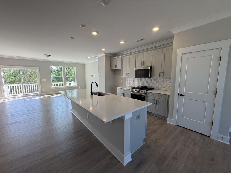 Furnished interior view inside a new home in Bryton Crossing Townhomes, Huntersville (Image 5).