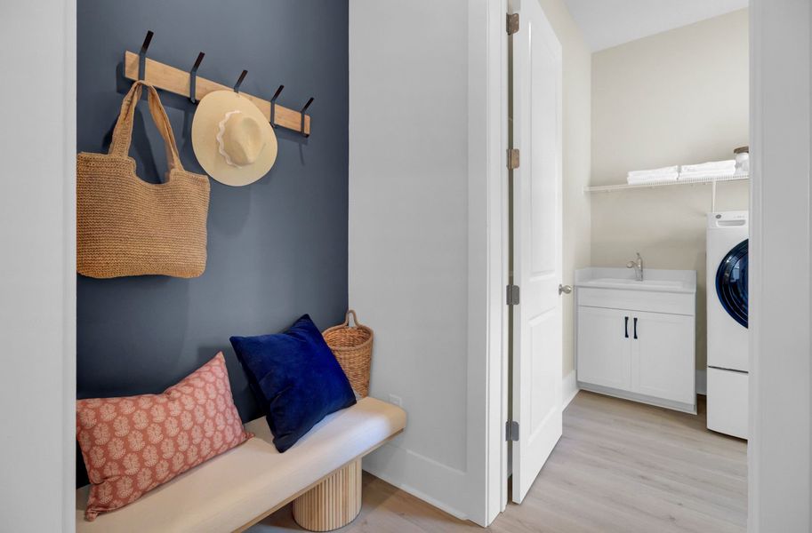 Mudroom leading to Laundry Room