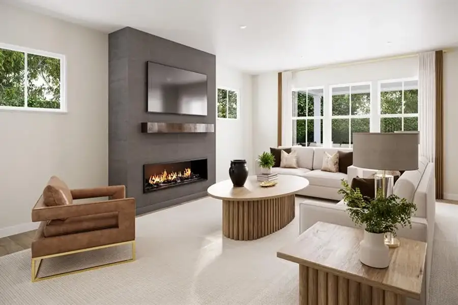 Representative furnished interior of a home built from the Sullivan by Ryan Homes in Kelton, Charlotte (Image 5).