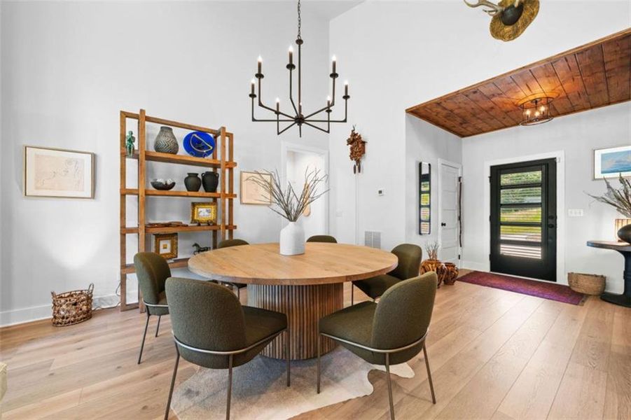Furnished interior view inside a new home in , Morganton (Image 14).