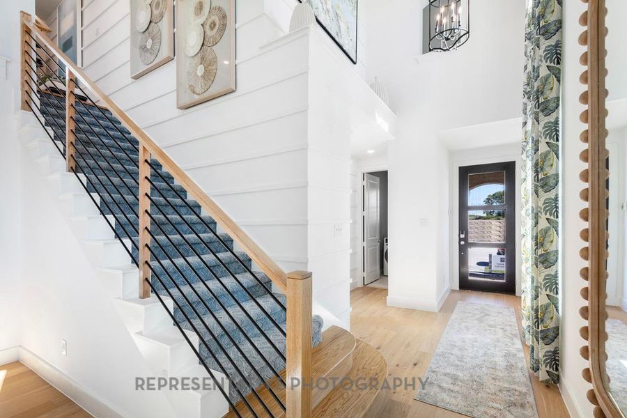 Furnished interior view inside a new home in Bridgeland: 40ft. lots, Cypress (Image 5).