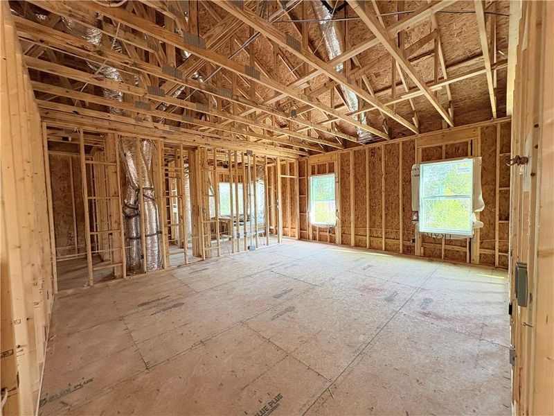 In-progress construction of a new home in Oak Valley Estates, Marietta, GA (Image 67).