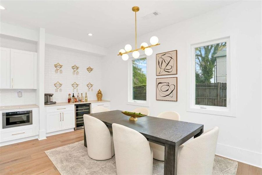 Furnished interior view inside a new home in , Atlanta (Image 18).