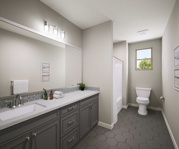 Representative furnished interior of a home built from the Romero Plan 4513 by Tri Pointe Homes in Terraza, San Tan Valley (Image 17).