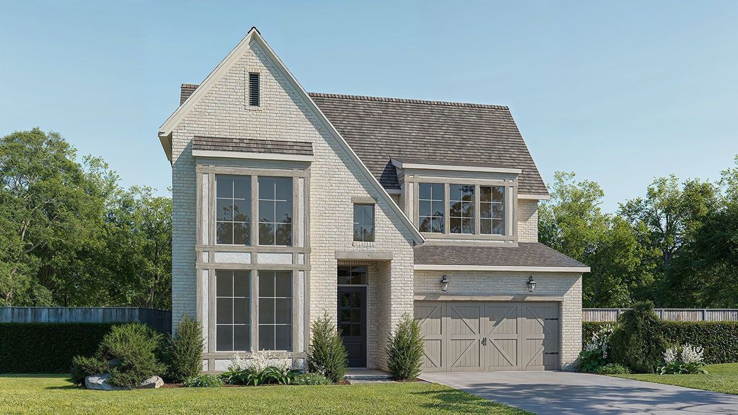 Representative exterior photo of a completed home built from the 437A by Britton Homes in Fields 50', Frisco, TX (Image 6).