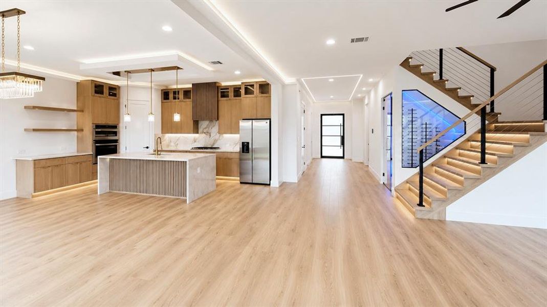 Furnished interior view inside a new home in , Dallas (Image 29).