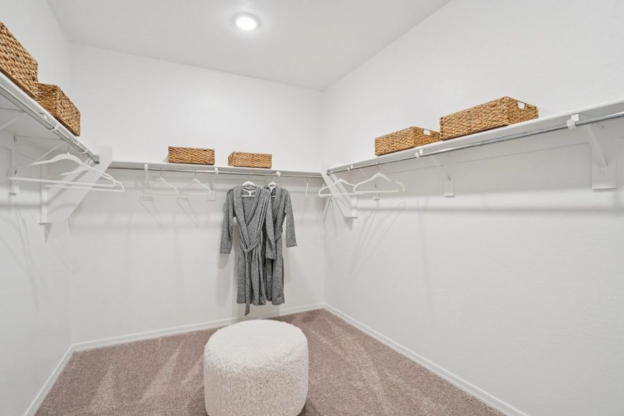 Primary walk in closet