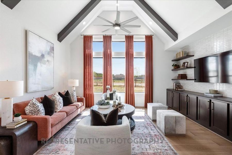 Furnished interior view inside a new home in Sonoma Verde: 60ft. lots, McLendon-Chisholm (Image 10).
