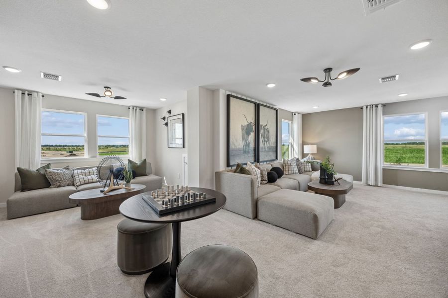 Representative furnished interior of a home built from the Mystique by Del Webb in Del Webb Bridgeland, Cypress (Image 3).