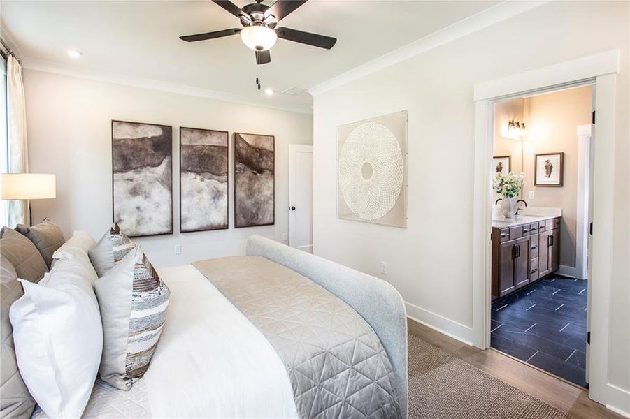 Furnished interior view inside a new home in Acacia, Cumming (Image 23).