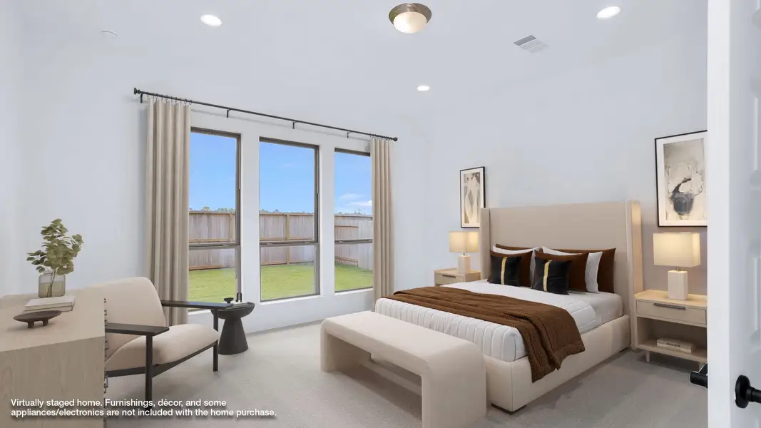 Furnished interior view inside a new home in Grand Central Park 50', Conroe (Image 4). Furnished interior view inside a new home in Grand Central Park 50', Conroe (Image 4).