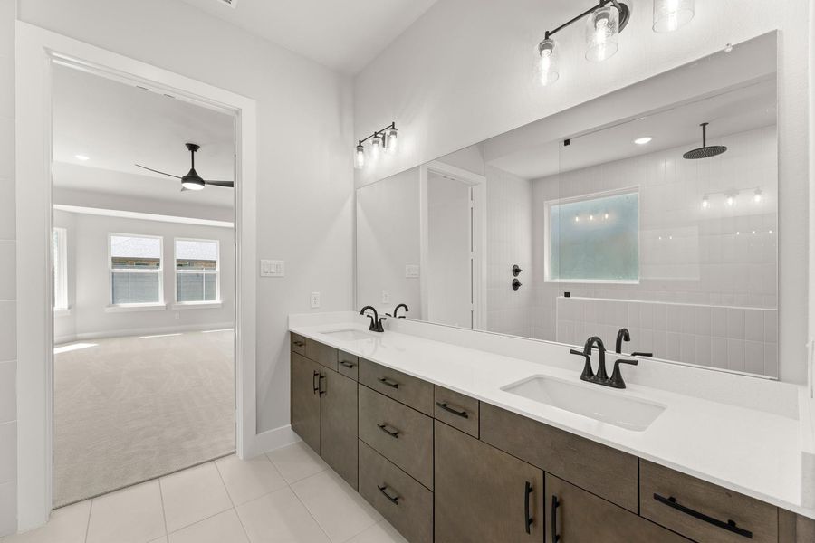 Furnished interior view inside a new home in Union Park, Little Elm (Image 11). Furnished interior view inside a new home in Union Park, Little Elm (Image 11).