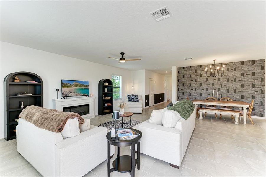 Furnished interior view inside a new home in , Sarasota (Image 48).