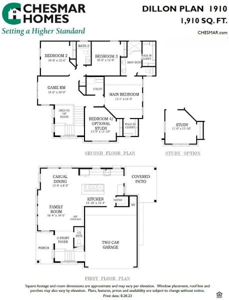 2D floor plan layout of this home in Bridgeland, Cypress, TX (Image 3). 2D floor plan layout of this home in Bridgeland, Cypress, TX (Image 3).