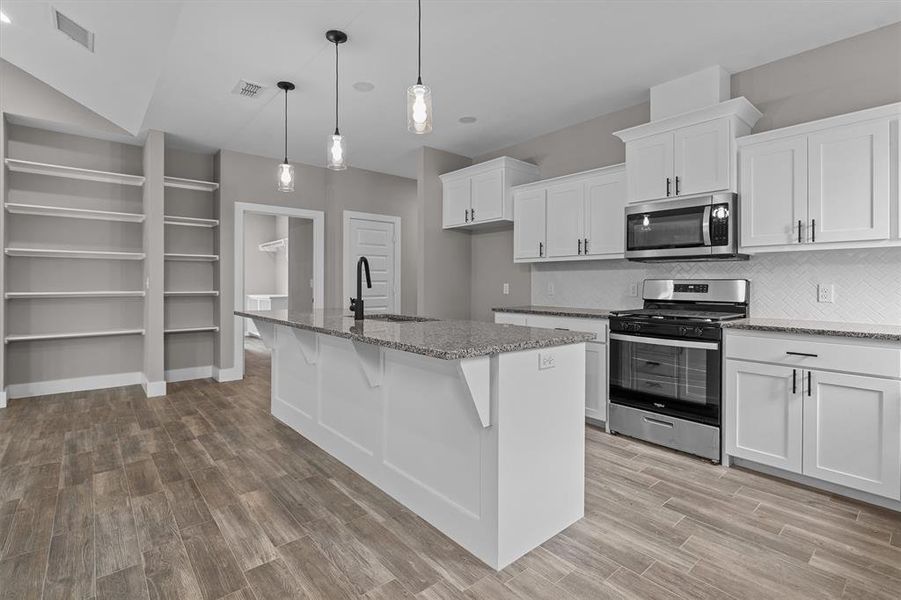 Furnished interior view inside a new home in , Lindale (Image 7). Furnished interior view inside a new home in , Lindale (Image 7).