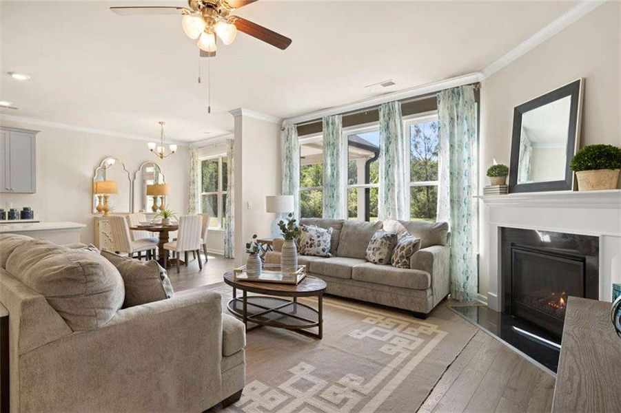 Furnished interior view inside a new home in Wildwood, Covington (Image 38). Furnished interior view inside a new home in Wildwood, Covington (Image 38).