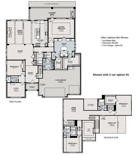 Rosedale Floor Plan Layout Fulshear Lakes 70s | Sitterle Homes