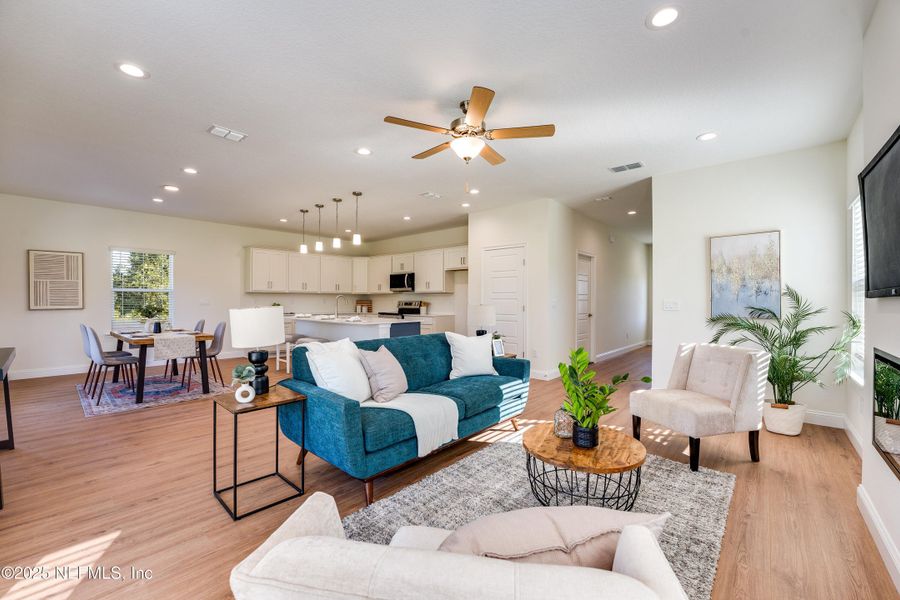 Furnished interior view inside a new home in , Jacksonville (Image 33).