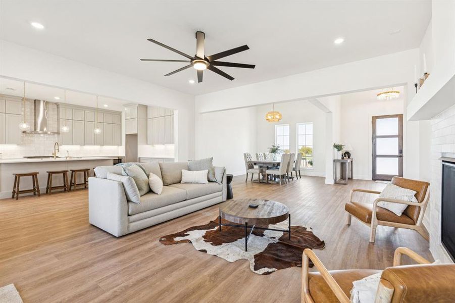 Furnished interior view inside a new home in , Justin (Image 22).