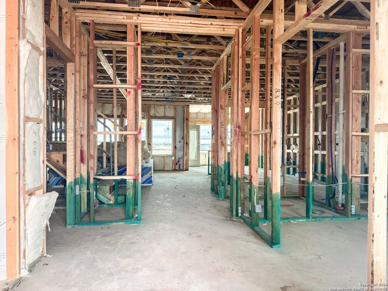 In-progress construction of a new home in Cordova Trails, Seguin, TX (Image 40).