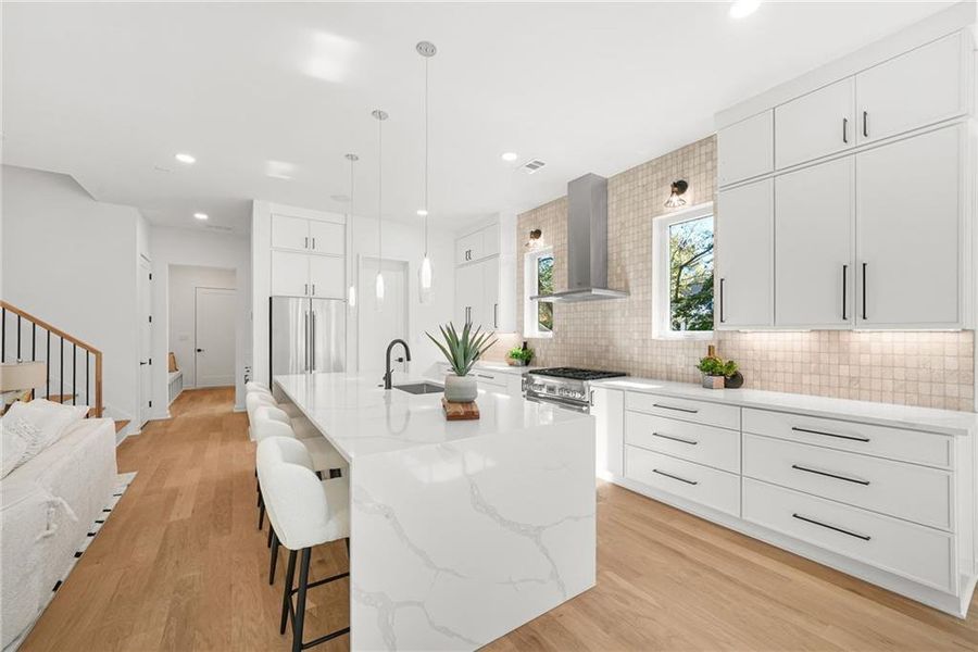 Furnished interior view inside a new home in , Atlanta (Image 11).