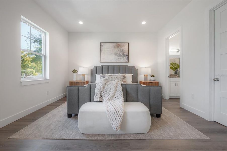 Furnished interior view inside a new home in , Tampa (Image 16). Furnished interior view inside a new home in , Tampa (Image 16).