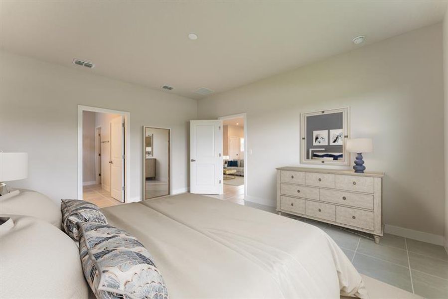 Representative furnished interior of a home built from the Harrison by Ryan Homes in The Palms at Venetian Bay, New Smyrna Beach (Image 11).