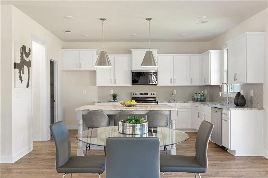 Furnished interior view inside a new home in , Buford (Image 11).