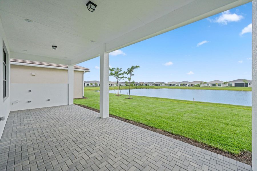 Exterior details and patio area of a home in Cresswind Palm Beach at Westlake, Westlake (Image 3). Exterior details and patio area of a home in Cresswind Palm Beach at Westlake, Westlake (Image 3).