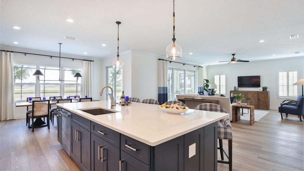 Furnished interior view inside a new home in Palm Grove, Lakewood Ranch (Image 61).